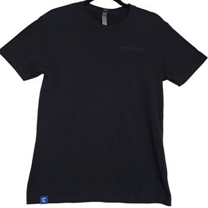 Coinbase Logo T Shirt Mens Small Black Crypto Currency Tech Minimalist Promo Tee